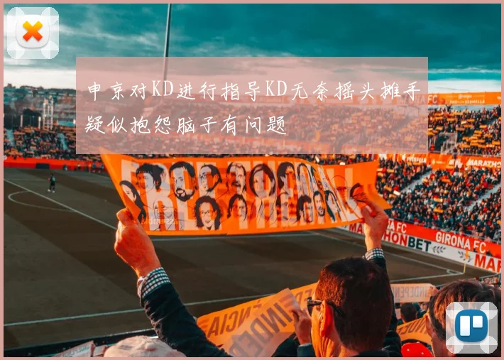 申京对KD进行指导KD无奈摇头摊手疑似抱怨脑子有问题